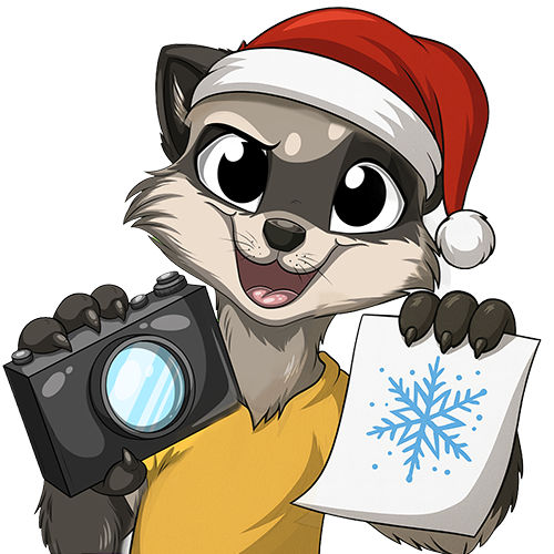 Bild von Waschi mit Kamera und Schneeflocke